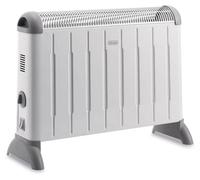 Convecteur électrique - Chauffage d'appoint portable - 2000 W - 3 niveaux - Jusqu'à 60 m³ - Gris