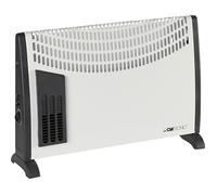 Clatronic® Chauffage par convecteurs | pour abris de jardin, garages & Co. | avec 3 niveaux de chauffage | thermostat | avec ventilateur | jusqu'à 40m² | économie d'énergie | KH 3433 N