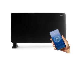 Convecteur électrique DOMO DO7355CH 2000 W programmable Wi?Fi télécommande Noir