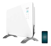 Convecteur verre Wi-Fi blanc 1000 W salle de bain