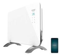 Convecteur verre Wi-Fi blanc 1000 W salle de bain