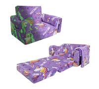 Convertible Canapé pour Enfants,Pliant Sofa Bed 2 en 1,Fauteuil Enfant 1 Place pour Filles et Garçons,Briller dans Le Noir Canapé Lit avec Couverture pour Chambre Coin Lecture Salon,Licorne