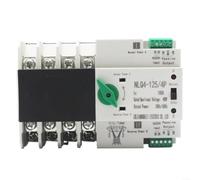 Convertisseur automatique double puissance 400 V 4P, onduleur réseau PV pour systèmes solaires, 25 A/32 A/63 A, montage sur rail DIN, temps de commutation de 30 ms, gris (32 A)