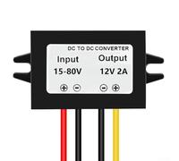 Convertisseur DC-DC 15-80 V entrée vers sortie 12 V 2 A pour 24 V 36 V 48 V 60 V Cas d'utilisation y compris les systèmes de contrôle solaire hors réseau RV marin et industriel