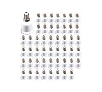Convertisseur de Douille D'Ampoule 50 Pièces, Installation Facile, Installation Pratique, Simple et Sans Tracas, Adaptateur E14 à E27