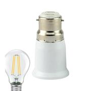 Convertisseur De Douille E27 À B22, Adaptateur De Douille D'ampoule À Vis À Baïonnette, Support D'ampoule Pour LED/CFL Et Ampoules À Incandescence [Classe Énergétique A]