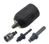 Convertisseur de mandrin de perçage sans clé précis 2-13mm 1/2 "-20UNF adaptateur de changement rapide de filetage SDS-Plus tige 1/4" hexagonale 4pcs set