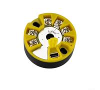 Convertisseur de mesure de température PT100 avec sortie 4-20 mA, pour thermocouples K/E/S, configurable USB, -50 à 300 °C, capteur industriel