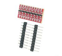 Convertisseur de niveau logique bidirectionnel à 4 canaux 3,3 V vers 5 V avec protection arrière et indicateur LED pour UART IIC pour projets électroniques spi (Red Board 8 voies)