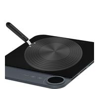 Convertisseur de poêle à stove, disque de protection pour batterie de cuisine avec poignée, adaptateur de précision ergonomique pour table de cuisson, résistante à la chaleur, anti-rayures