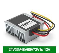 Convertisseur de puissance CC 24V vers 12V, régulateur abaisseur de tension 15V-90V vers 12V, module d'alimentation abaisseur de tension 36V/48V/60V/72V vers 12V 5A