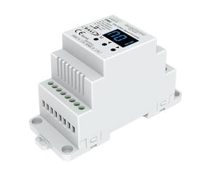 Convertisseur de signal DALI DMX512 bidirectionnel, passerelle de guidage barre DIN, affichage numérique, entrée 12 V 24 V 36 V 48 V DC, DALI-2, occupe 2 modules