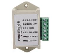 Convertisseur numérique-analogique PWM Blanc, Adaptateur convertisseur de Tension, Sortie analogique 0-10 V à partir d’Un Signal PWM de 0 à 100%, Protection Contre la polarité