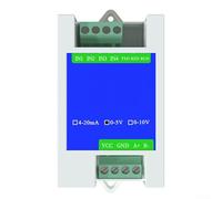 Convertisseur RS485 de qualité industrielle vers analogique prenant en charge les sorties 0 20 mA 4 20 mA 0 5 V et 0 10 V avec protocole Modbus RTU (4 canaux 0-5 V)