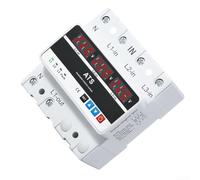 Convertisseur Tension Triphasé 220V 63A Protection(63A) | pour affichage pour temps réel voltage/courant, seuils réglables, indicateurs LED, boîtier ignifuge, 3 phases