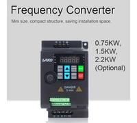 convertisseur, variateur de fréquence (VFD), convertisseur triphasé, variateur de vitesse pour moteur de 380 V et 2,2 kW, pour la régulation de la vitesse du moteur de l'axe