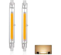 Convient pour ampoule LED R7s 118 mm 30 W à intensité variable, blanc chaud 3 000 K 3 000 lm, remplacement