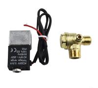 Convient pour les clapets anti-retour de taille compacte pour compresseurs d'air, électrovanne silencieuse sans huile, port femelle G1/4" pour l'air (A)