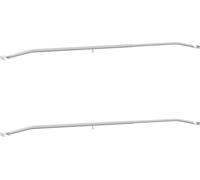 convient pour support de bâche plat 2 pcs argent 130-210 cm