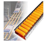 Convoyeur À Rouleaux Fluide Rail Guidage Extra, Rouleaux Manutention Lourde | Cadre Acier 1.1mm Glissière Manutention Camion Palette Ligne Assemblage Système Glisse Fluide, Installation(C/Long/1.3m)