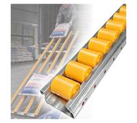 Convoyeur À Rouleaux Fluide Rail Guidage Extra, Rouleaux Manutention Lourde | Cadre Acier 1.1mm Glissière Manutention Camion Palette Ligne Assemblage Système Glisse Fluide, Installation(B/Long/1.3m)