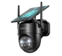 COOAU 2K Camera Surveillance WiFi Exterieure sans Fil, Caméra Solaire 3MP | 360° PTZ, Wi-Fi 6, Détection PIR Intelligente, Alarme Anti-Intrusion, Installation Facile, Recharge Basse Luminosité, IP66