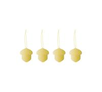 Cooee Design Cooee Décoration de Noël Laiton Lot de 4 Acorn