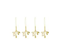 Cooee Design Cooee Décoration de Noël Laiton Lot de 4 Mistletoe