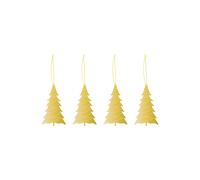 Cooee Design Cooee Décoration de Noël Laiton Lot de 4 Tree