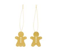 Cooee Design Décoration de Noël pain d’épice 6 cm Laiton