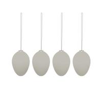Cooee Design Décoration de Pâques Easter Deco œuf Lot de 4 White