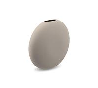 Cooee Design HI-028-25-SA Vase Pastille en céramique de Couleur Sable Fait à la Main Diamètre 20 cm Hauteur 19 cm