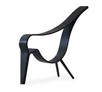 Cooee Design Sculpture Objet décoratif en chêne Noir 24 cm