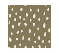 Cooee Design Serviettes Dots 33x33 cm Lot de 20 Olive