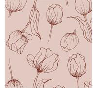 Cooee Design Serviettes Tulipa 33x33 cm Lot de 18 Blush