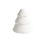 Cooee Design Snowy Sapin de Noël en céramique Blanc 10 cm