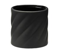 Cooee Design Twist pot de fleurs Noir. taille S Ø12 cm