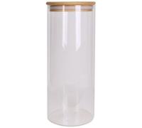 Cook Concept - Bocal KA4372 en verre et bambou 1,6 L transparent réutilisable