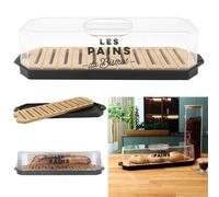 COOK CONCEPT Boîte à pain avec couvercle transparent Bistrot