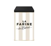 COOK CONCEPT Boîte de Rangement en Métal pour Farine Hermétique Noir