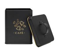 Cook Concept - Boite en métal noir et doré Café Noir G