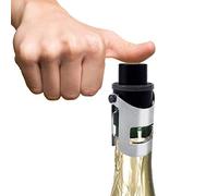 COOK CONCEPT Bouchon à Champagne INOX Conservation 10 Jours Mémo-Dates | ABS inox silicone, bouchon à champagne, conserve arômes 10 jours, système mémo-dates, étanche, noir argent or