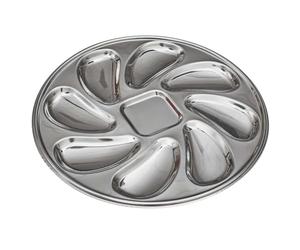 COOK CONCEPT Coffret à Huîtres 9 Pièces Couteau et Fourchettes Gris | Coffret 9 pièces, 6 fourchettes, couteau à huîtres, presse-citron, plateau, dîners festifs, ustensiles pratiques, gris