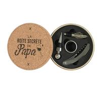 Cook Concept Coffret à Vin 4 Pièces Tire-Bouchon et Verseur Beige
