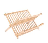 Cook Concept - Égouttoir à vaisselle en bambou KA4336 pour 12 assiettes, design pratique, beige