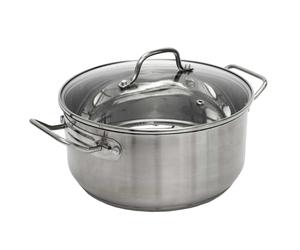 COOK CONCEPT Faitout en INOX Couvercle Verre 28 cm Tous Feux Argenté