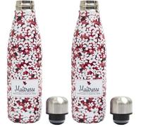 COOK CONCEPT - KA0277, Bouteille Isotherme 50 leur Maitresse, Pratique et Élégante, Conçue pour Transporter Boissons Chaudes ou Froides, Bouchon Hermétique, Rose (Lot de 2)