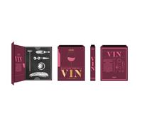 Coffret Vin 5 Pièces "Livre" 18cm Violet Violet