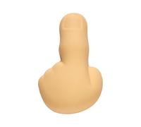 COOK CONCEPT - KA0887 - Bouchon de Bouteille Ludique en Forme de Doigt - Idéal pour Vin et Spiritueux - en Elastomère et Silicone - Dimensions 7,5 x 2 x 4,7 cm - Couleur Beige