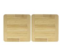 Cook Concept KA2137 Dessous de Plat Extensible 20 à 30 cm Bois Bambou Beige H1,3 x 21,5 x 20 à 30 cm (Lot de 2)
